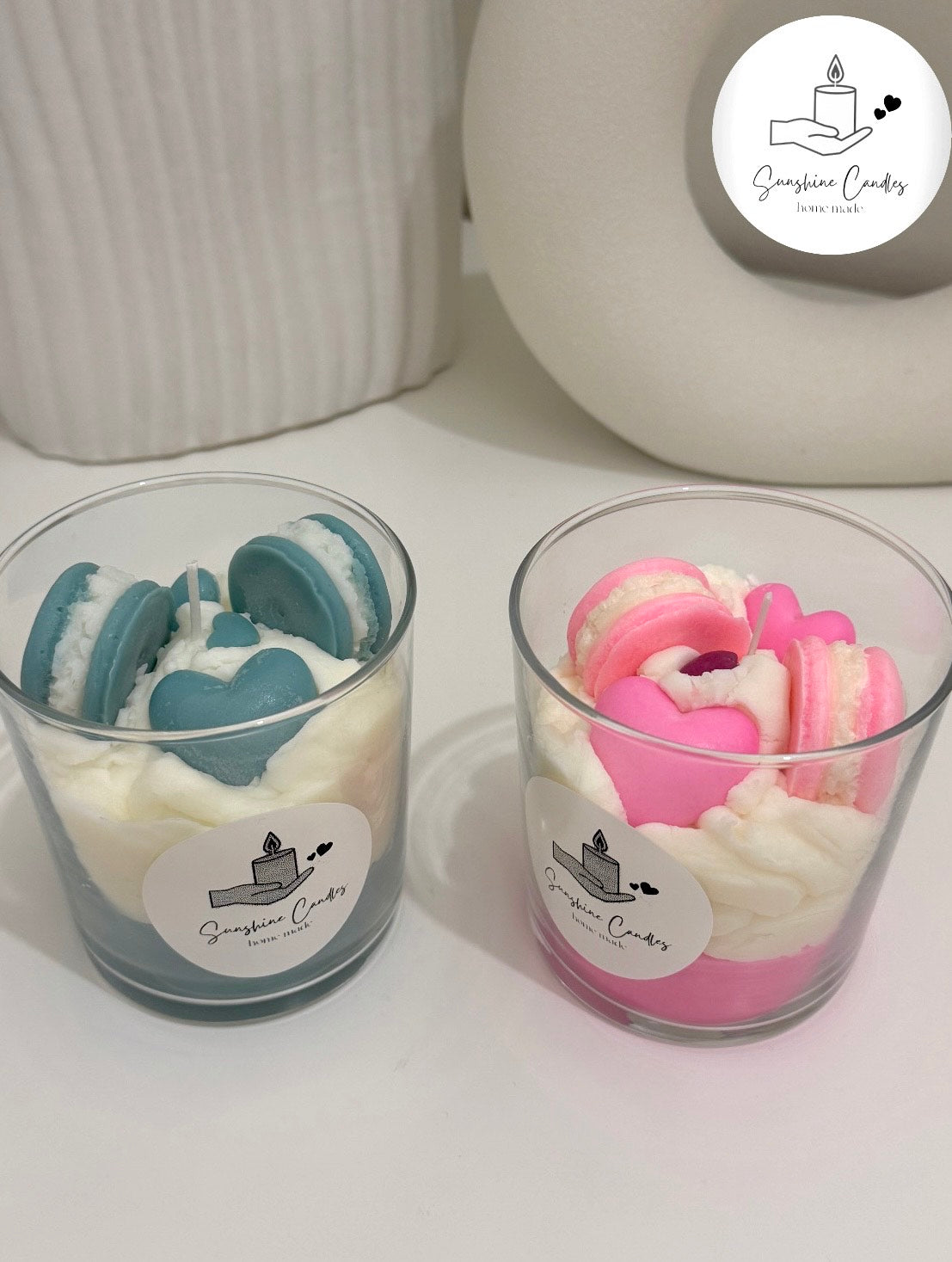 Cake Candle-( Blue ,Pink )