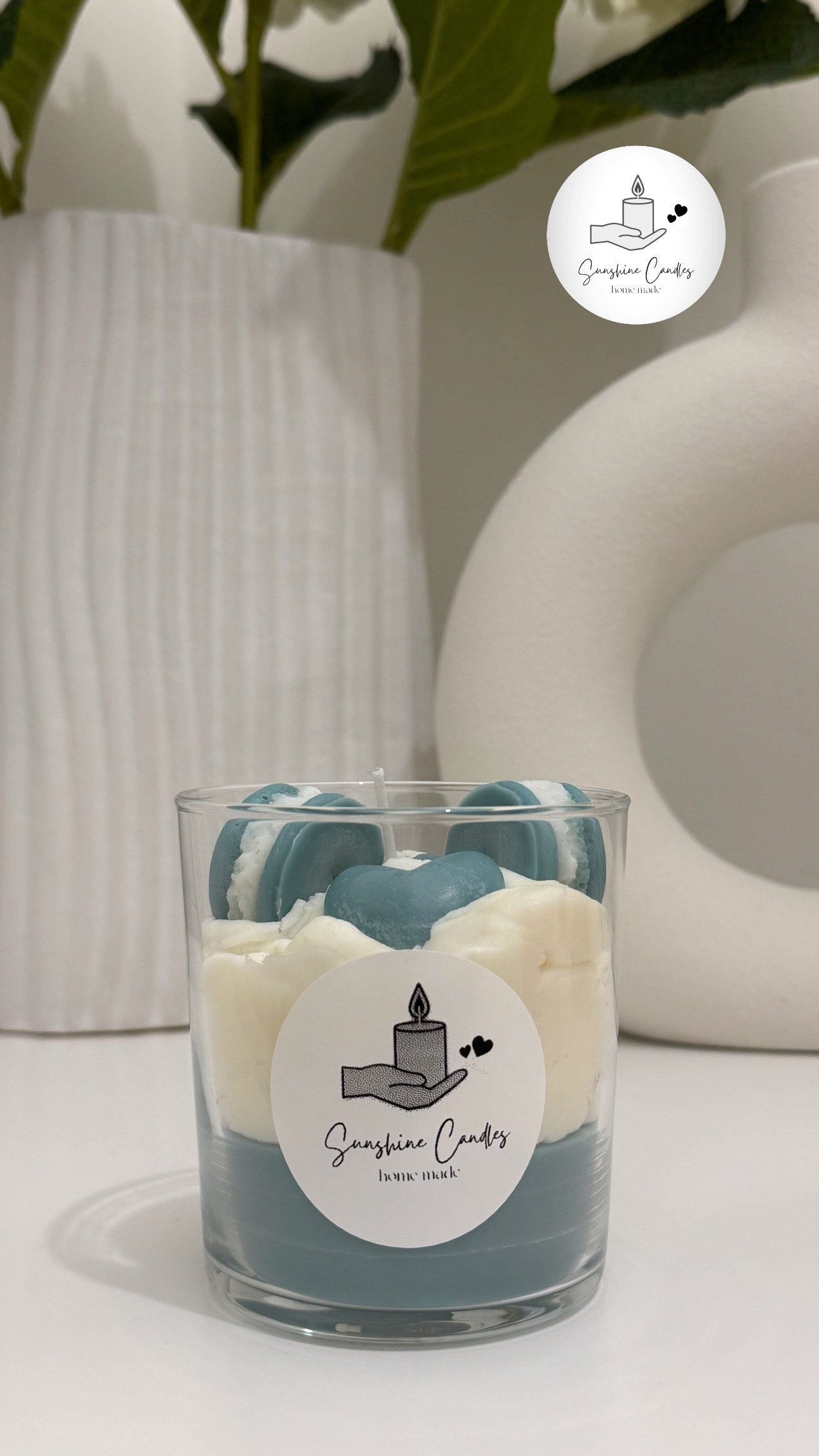 Cake Candle-( Blue ,Pink )