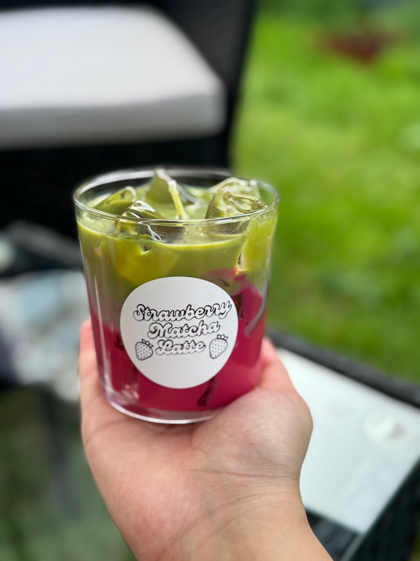 Strawberry Matcha Latte