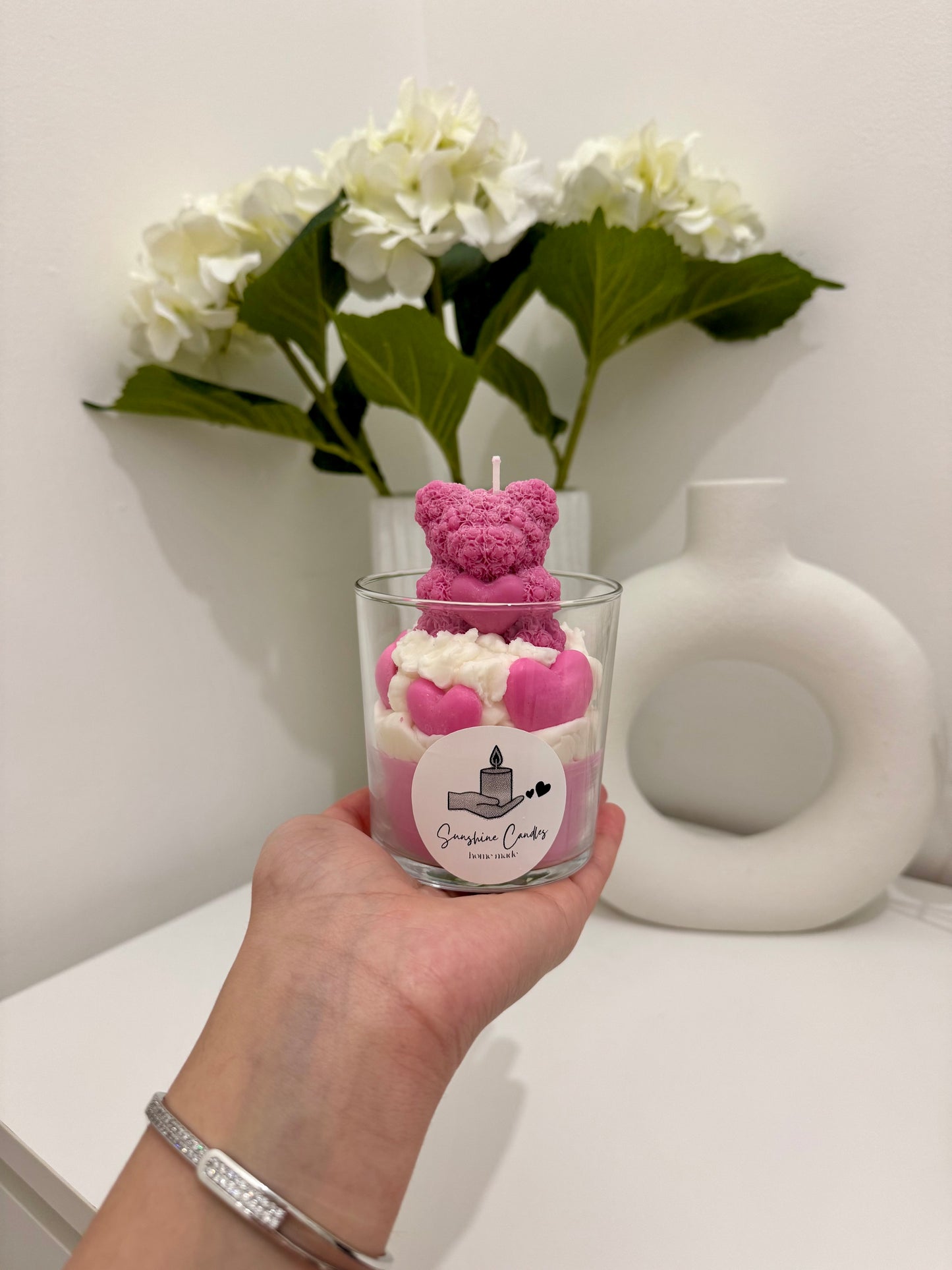 Cute bear candle