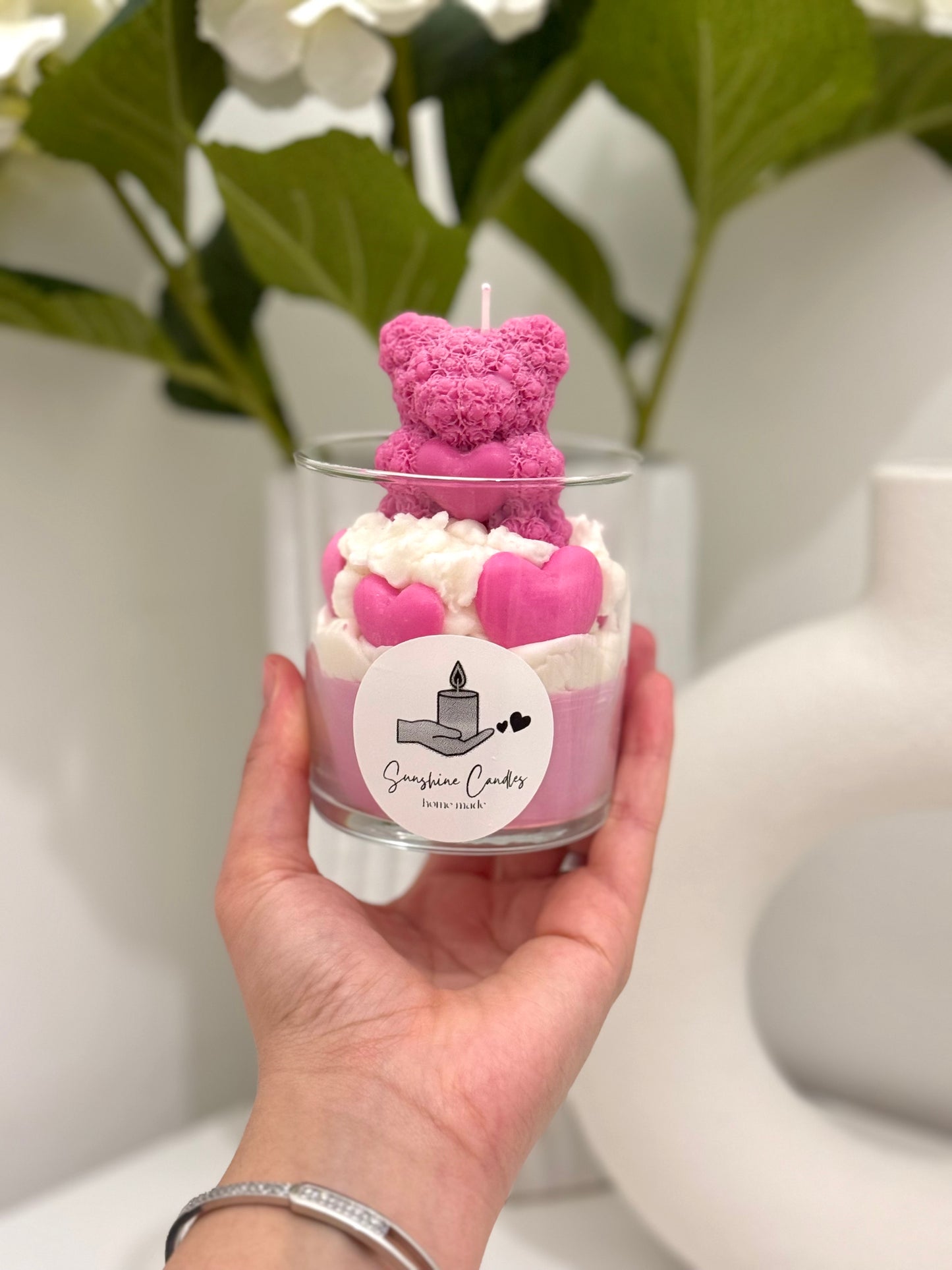 Cute bear candle