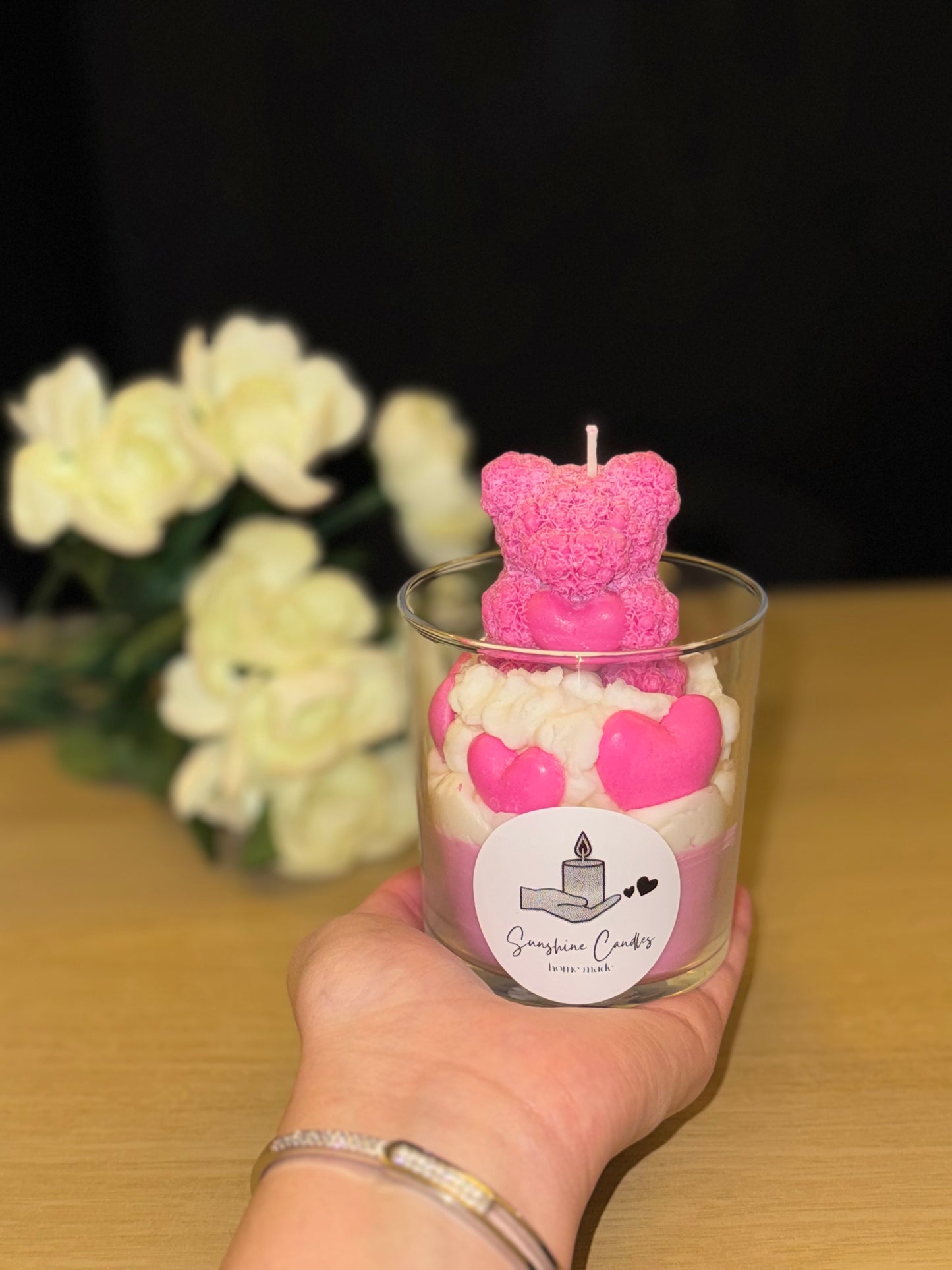 Cute bear candle