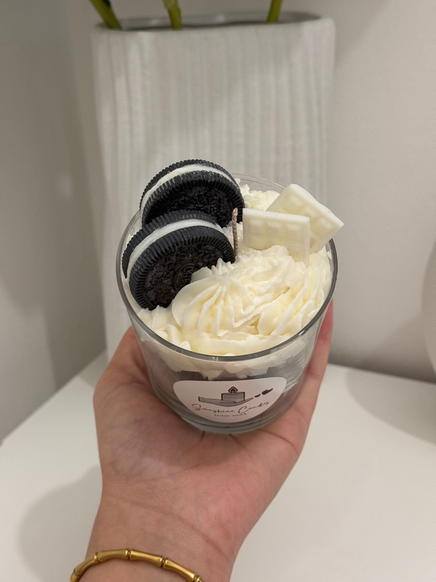 Oreo cake candle